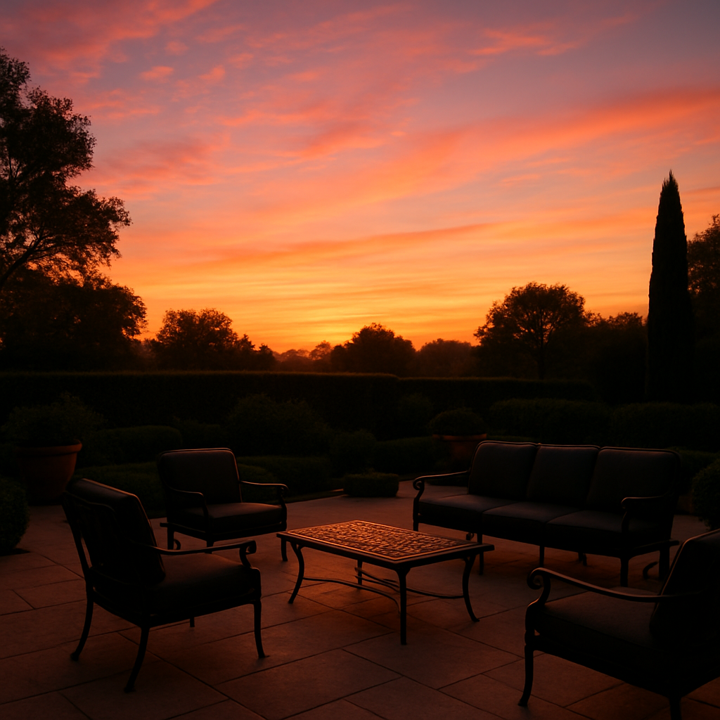 Sunset Over Patio